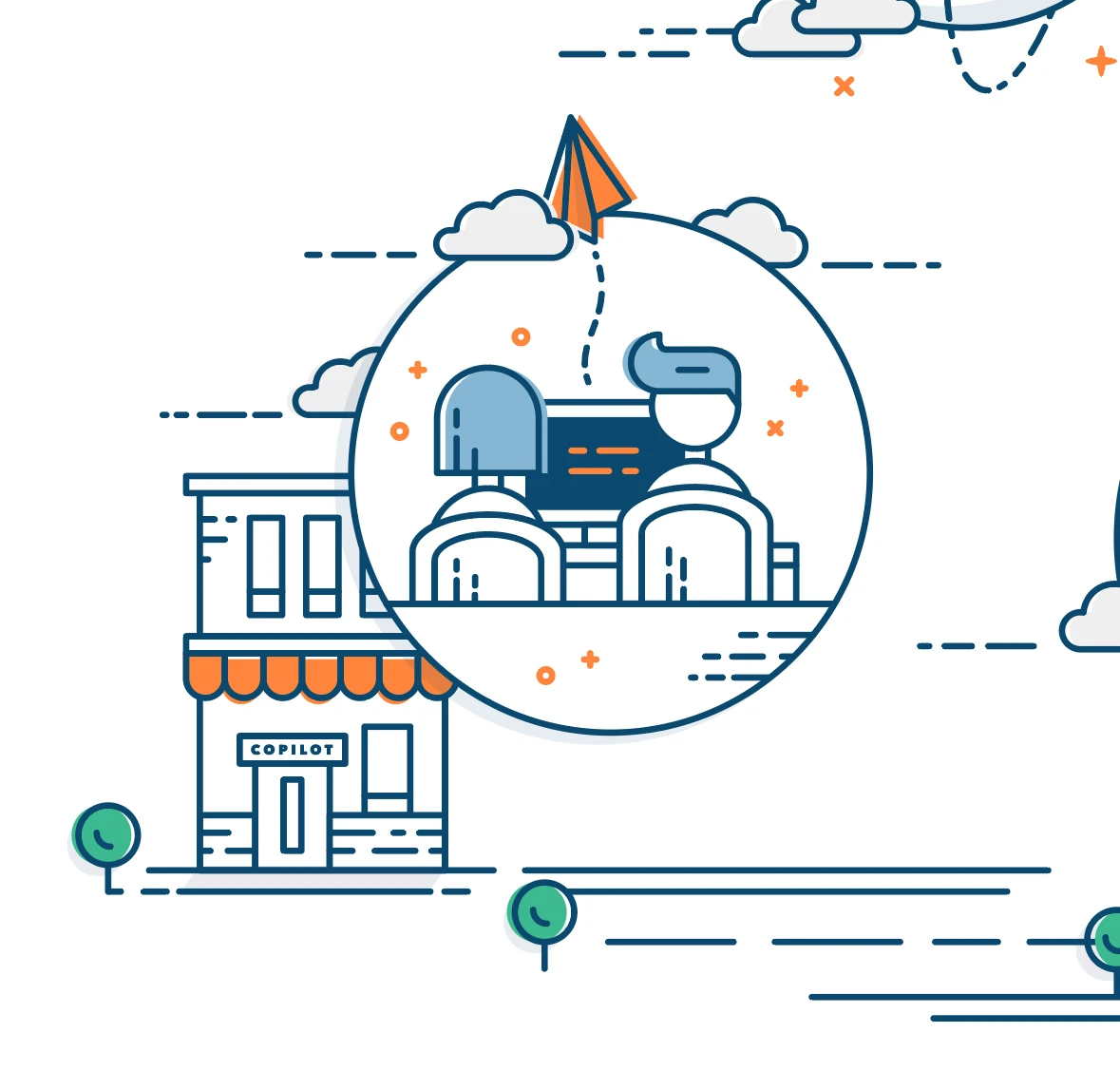 CardConnect CoPilot infographic — animation still 2