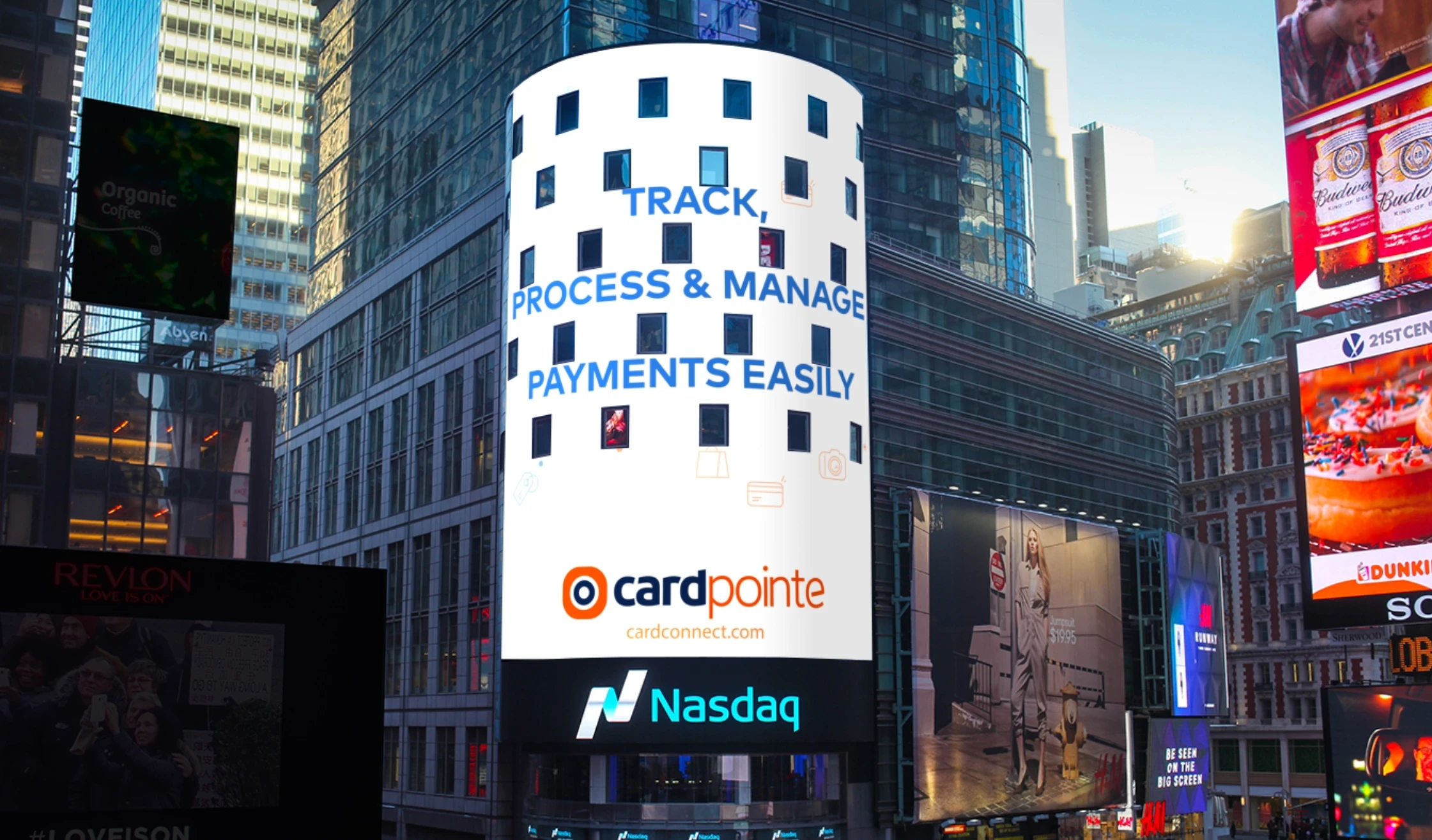 CardSecure Nasdaq infographic — animation still 3