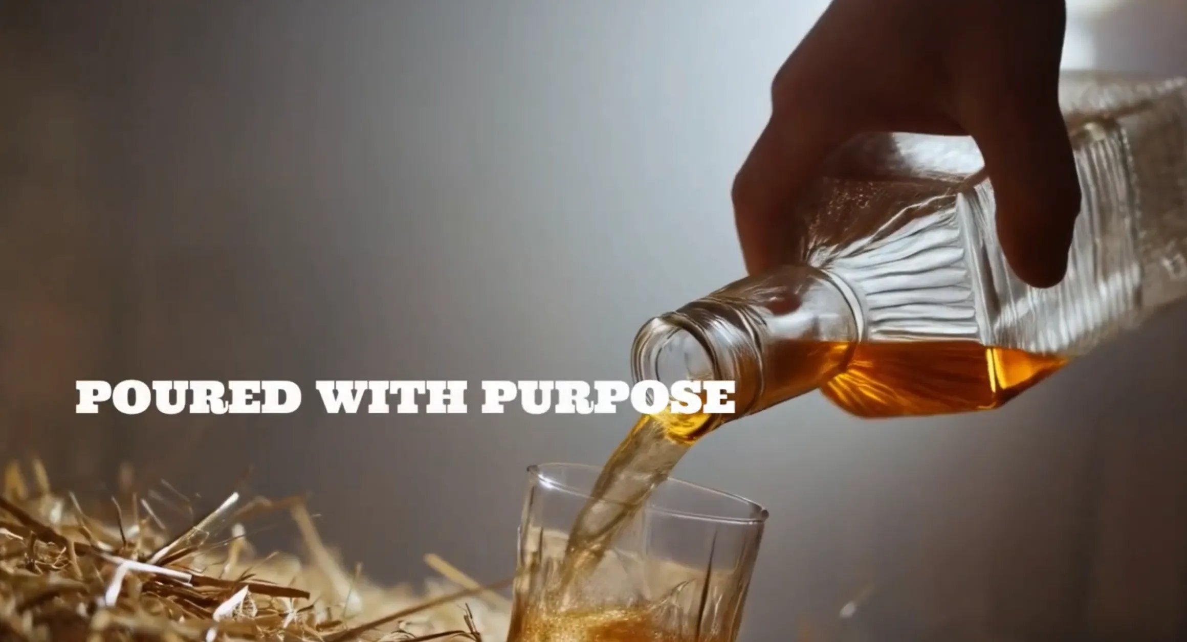 Whiskey poured with purpose