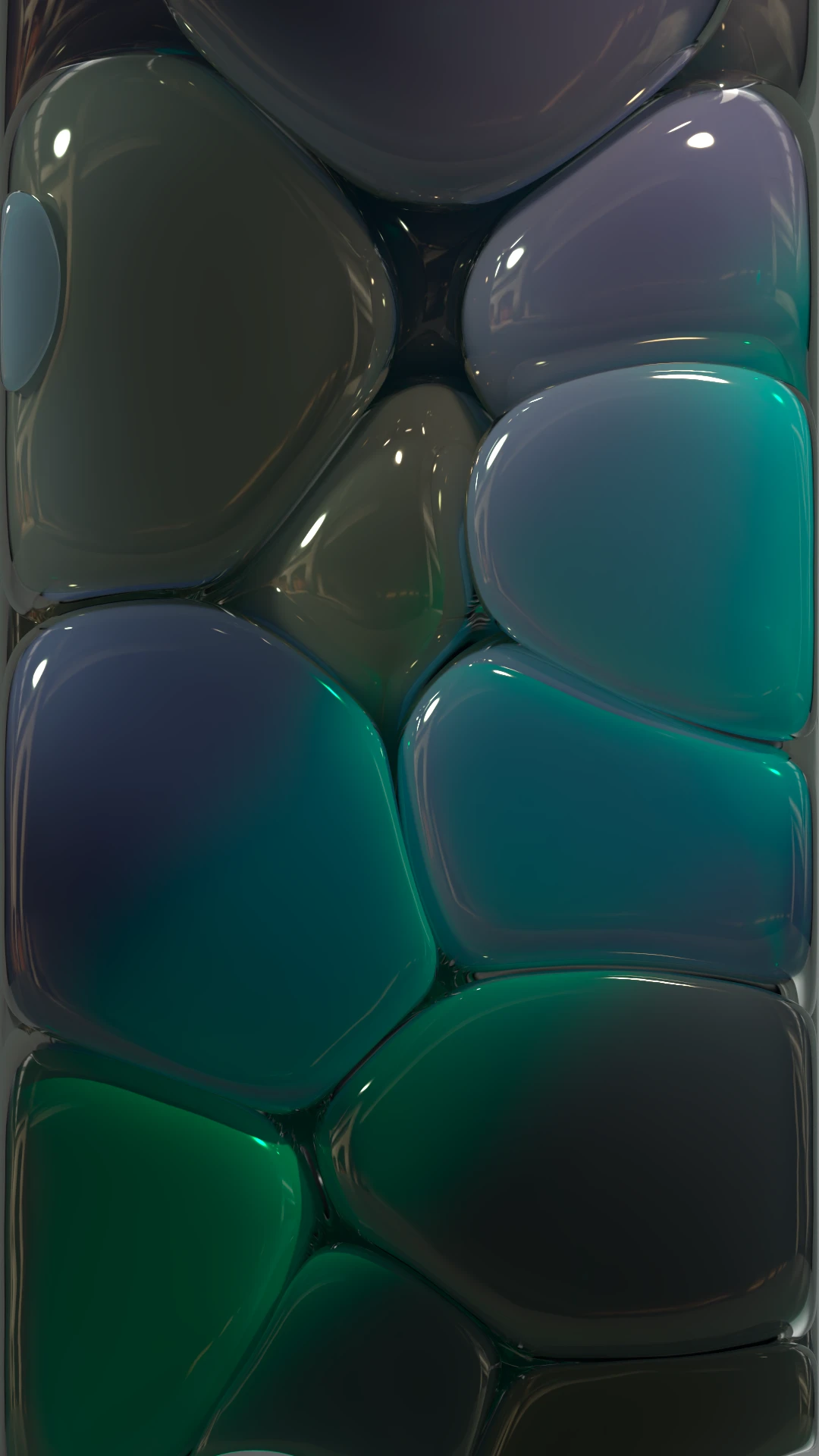 Bubble simulation — glass refraction study