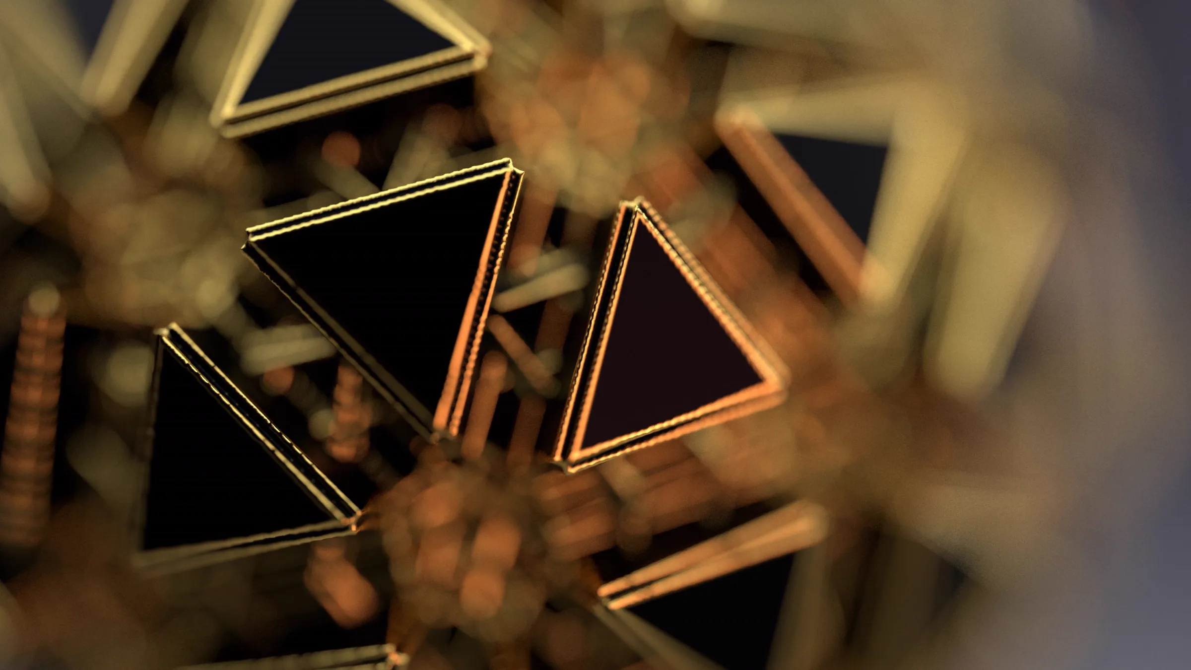 Geometric symmetry Houdini exploration — abstract still 1