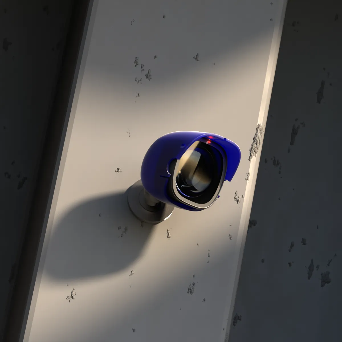 Security camera product visualisation — mounted angle