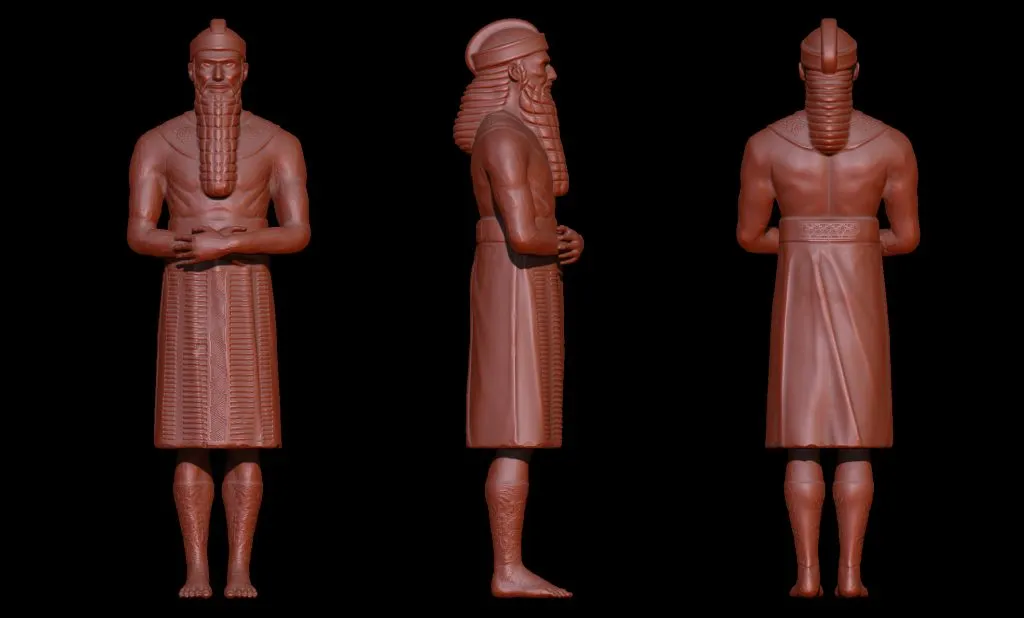 Priest statue 3D model