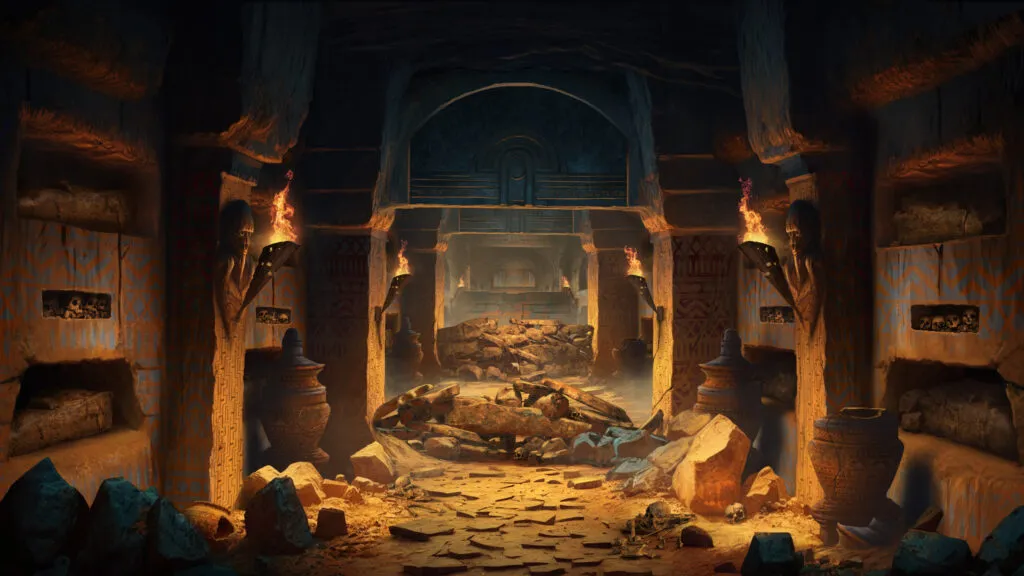 Entrance to the Chamber of the Ancient Warrior's Resting Place