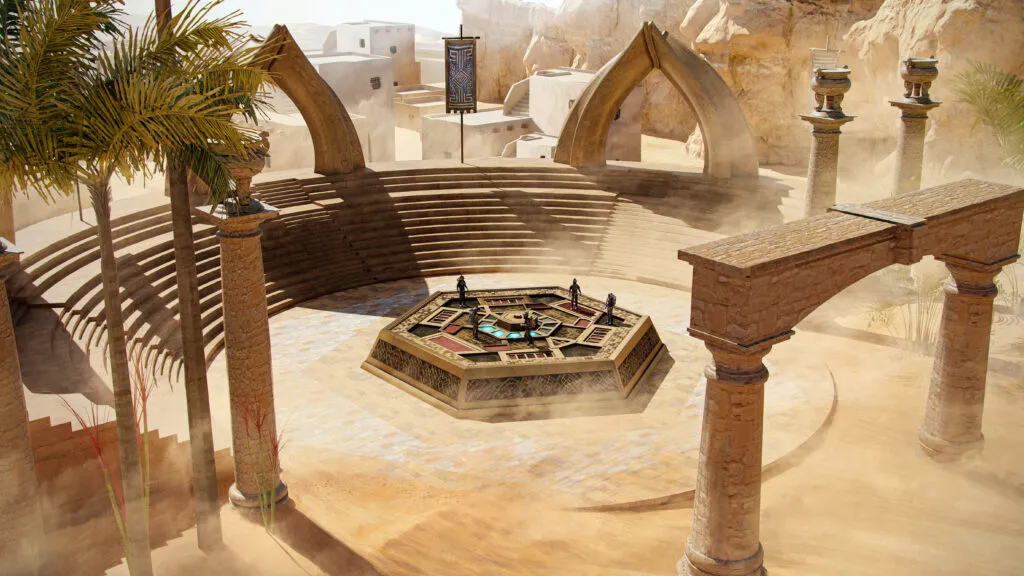 Spaceminers miner amphitheatre concept art