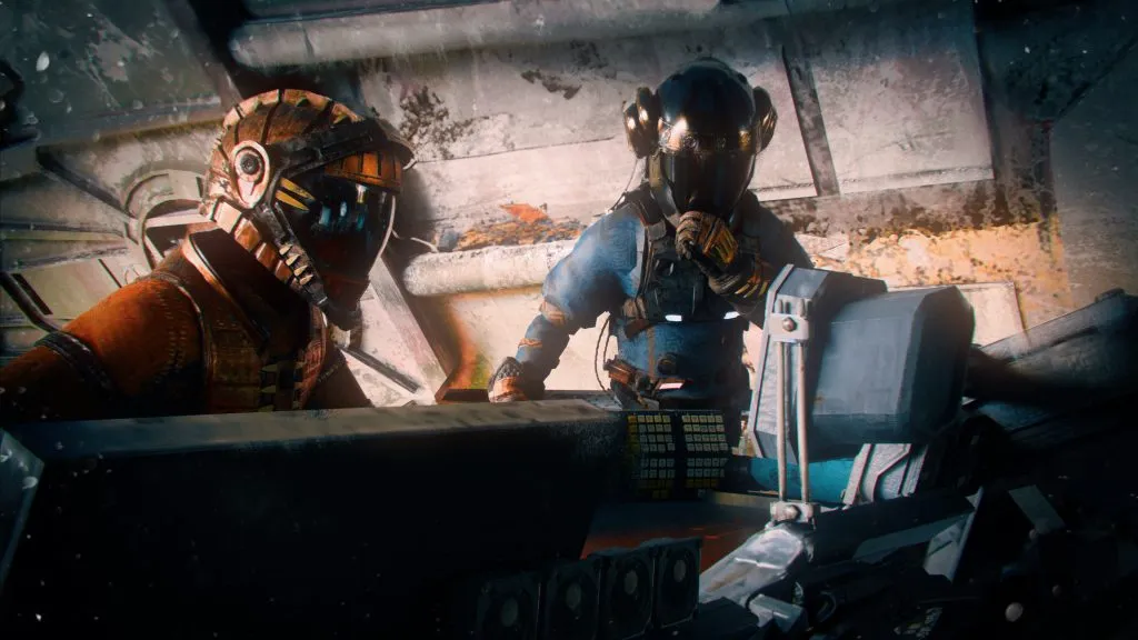 Spaceminers UE5 cinematic survey frame