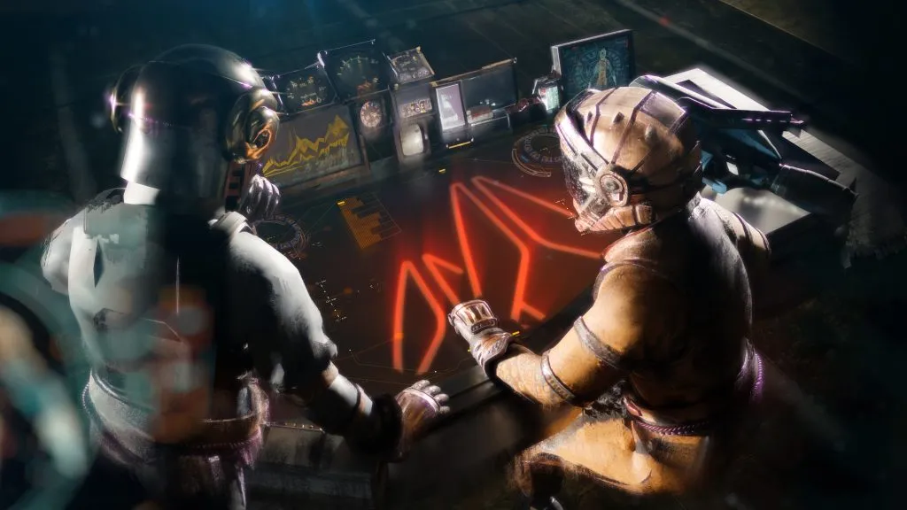 Tribus at console concept art
