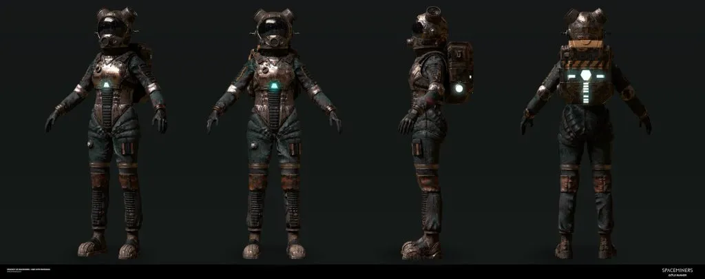 Casa Spaceminer full character turnaround