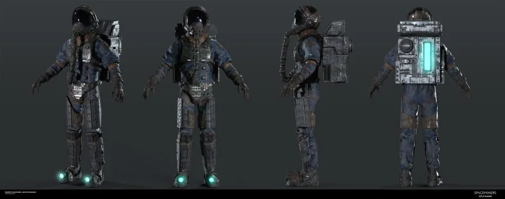 Sedu Spaceminer full character turnaround