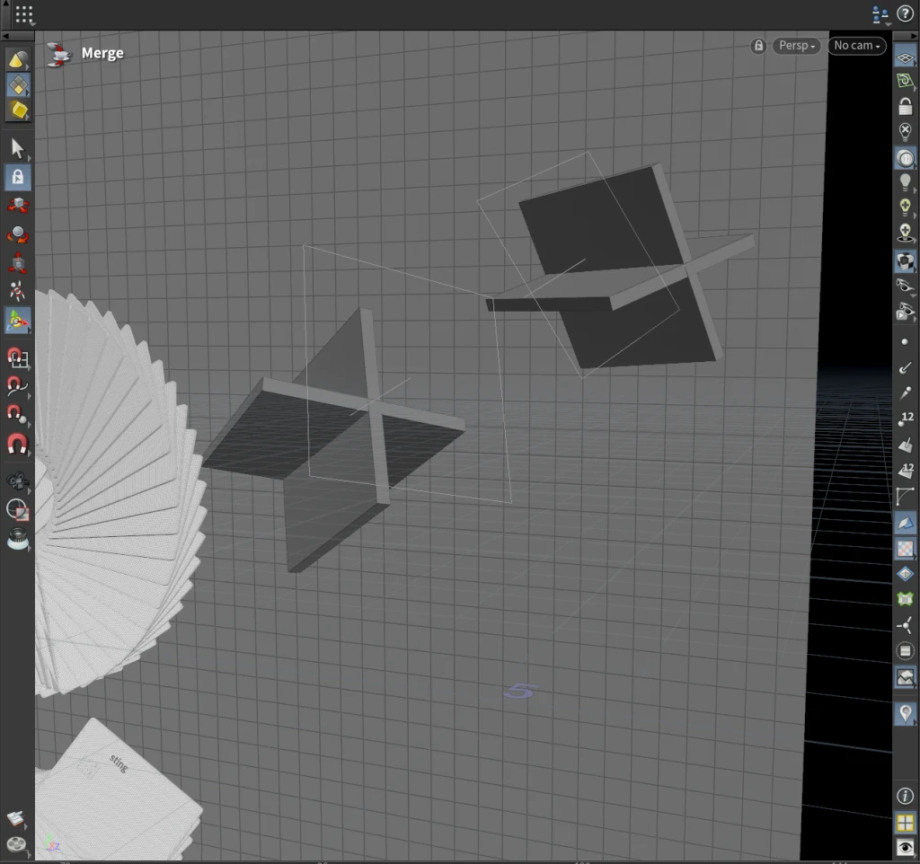 Gobo lighting setup for Sting credit card render