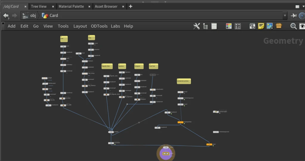 Houdini workflow overview for Sting project