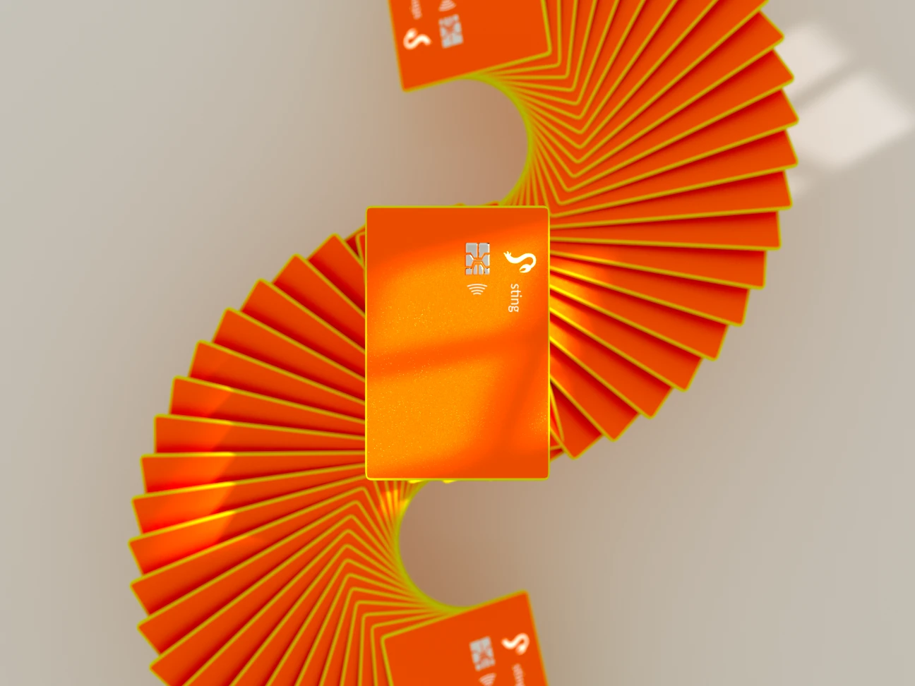 Sting credit card still render